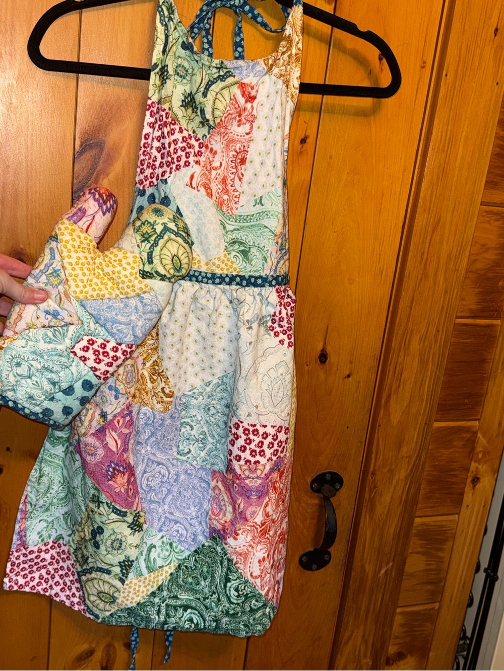 Anthropologie Jolie Patchwork Apron/Mitt Cottagecore Multicolor